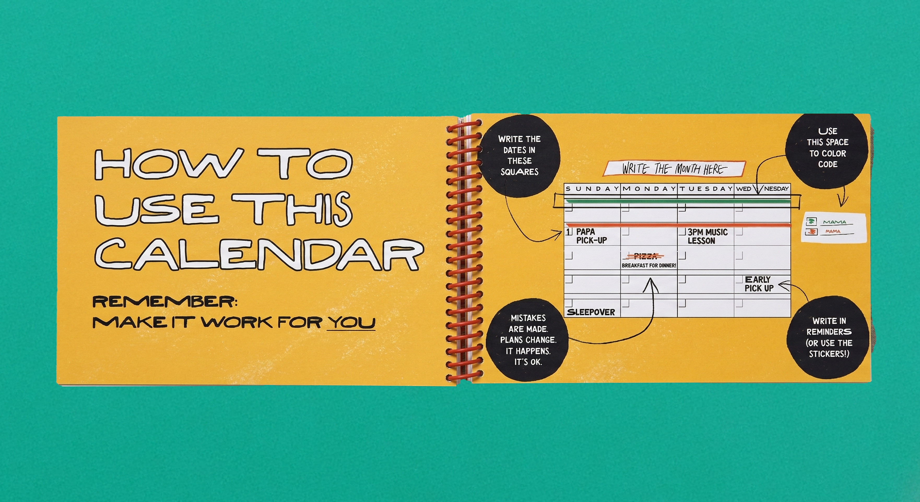How to use this calendar